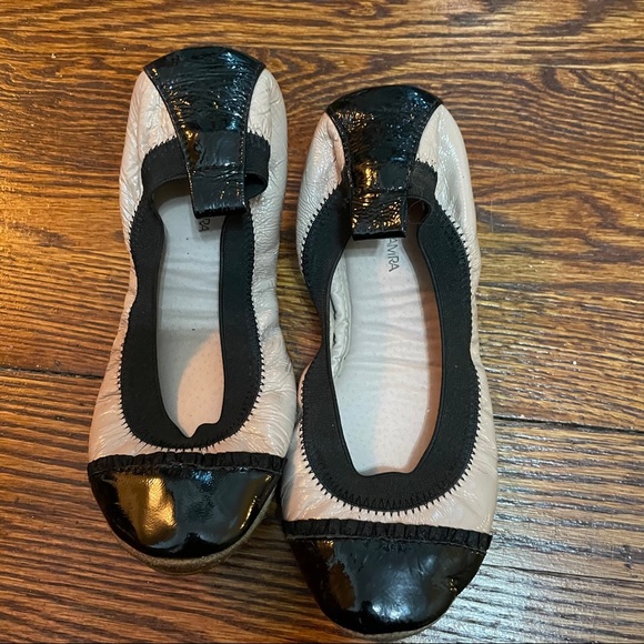 Yosi Samra Other - Yosi Samra Beige Black Patent Ballet Flats Girls 3
